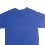 MAJESTIC Mens Blue Chicago Cubs Graphic T-Shirt L Short Sleeve Crew Neck Sports