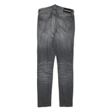 Calvin Klein Womens Jeans Black Slim Skinny Denim Medium W26 L27 Stylish Zip