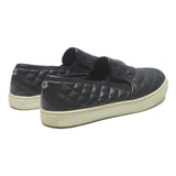 STEVE MADDEN Womens Black Quilted Slip-On Trainers Polyester Blend UK 8