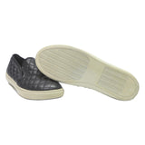 STEVE MADDEN Womens Black Quilted Slip-On Trainers Polyester Blend UK 8