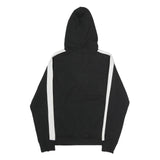 FILA Mens Black & White Logo Hoodie M Cotton Casual Streetwear Sweatshirt