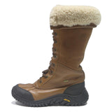 UGG Adirondack III Womens Lace-Up Boots Brown Leather UK 7.5 Warm Winter Grip