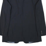 PIERRE CARDIN Mens Black Wool Blend Button Jacket M Tailored Plain Classic