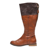 TAMARIS High Boots Brown Leather Womens UK 4