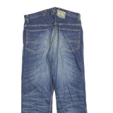 HELLER'S CAFE Mens Blue Regular Straight Denim Cotton Blend Medium W34 L28