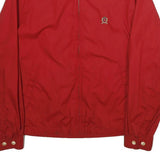 TOMMY HILFIGER Mens Red Classic Zip Jacket M Polyester Collar Logo