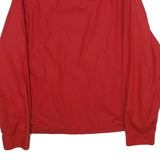 TOMMY HILFIGER Mens Red Classic Zip Jacket M Polyester Collar Logo