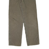 CARHARTT Mens Relaxed Brown Cotton Blend Trousers W36 L32 Casual Workwear Zip