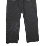 LEVI'S 501 Mens Jeans Black Classic Straight Denim Dark W34 L27 Button Closure