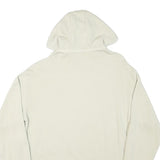 REEBOK Mens Cream Pullover Hoodie M Cotton Blend Lightweight Casual