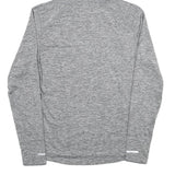 NIKE Womens Grey Marl Hoodie M Lightweight Athletic Pullover