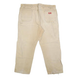 DICKIES Mens Regular Fit Beige Denim Jeans W42 L29 Workwear Zip Closure