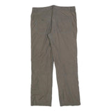 KTEC Mens Polyester Blend Grey Regular Straight Trousers W35 L30 Zip Closure