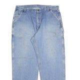 CARHARTT Mens Regular Fit Light Blue Denim Jeans W40 L32 Workwear Cotton Blend