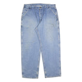CARHARTT Mens Regular Fit Light Blue Denim Jeans W40 L32 Workwear Cotton Blend