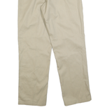 DICKIES Mens Cotton Blend Beige Regular Straight Trousers W36 L34 Workwear