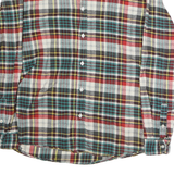 LEE Mens Red Blue White Plaid Cotton Shirt 2XL Casual Vintage Style