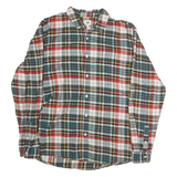 LEE Mens Red Blue White Plaid Cotton Shirt 2XL Casual Vintage Style