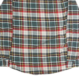 LEE Mens Red Blue White Plaid Cotton Shirt 2XL Casual Vintage Style