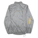 REEBOK Mens Grey & Yellow Track Jacket 2XL Polyester Blend Zip Sportswear
