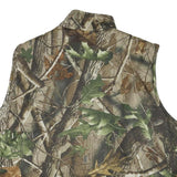 Mens Green & Brown Camouflage Reversible Zip Jacket XL Polyester Blend Outdoor