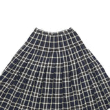 PENDLETON Womens Blue Pleated Midi Wool Skirt S Tartan Pattern Classic Style