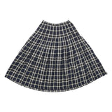 PENDLETON Womens Blue Pleated Midi Wool Skirt S Tartan Pattern Classic Style