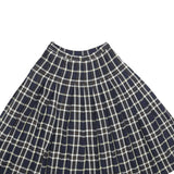 PENDLETON Womens Blue Pleated Midi Wool Skirt S Tartan Pattern Classic Style