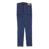 LEVI'S Womens Slim Blue Denim Slim Jeans W30 L32 Classic Cotton Blend Zip