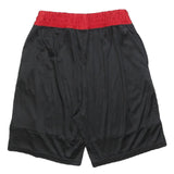 ADIDAS Mens Shorts Black & Red Sports Casual L W30 Polyester
