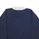 BEEZIL Womens Blue & White Colorado Pullover Sweatshirt L Rocky Mountain Graphic