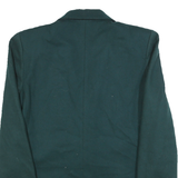 PREMIER Womens Green Wool Button Jacket S Petite Classic Plain