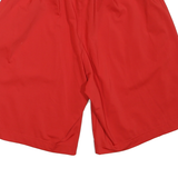 ADIDAS Mens Red & Grey Sports Casual Shorts M W28 Polyester Blend