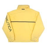 NAUTICA Mens Yellow & Navy Reversible Zip Jacket L Polyamide Blend