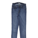LEVI'S 721 Womens Jeans Blue Slim Skinny Denim Medium W24 L32 Stretch Cotton
