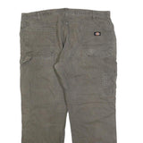 DICKIES Mens Cotton Blend Relaxed Workwear Trousers W40 L30 Utility Zip