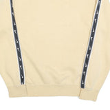 NIKE Mens Beige & Black Sweatshirt Crew Neck S Cotton Blend Sportswear
