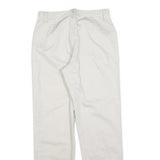 RIDERS Mens Cotton Blend White Regular Fit Straight Leg Trousers W28 L30 Casual