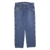 WRANGLER Mens Blue Regular Fit Straight Denim Jeans W34 L30 Classic Style