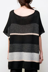 Wayne Alpaca Striped V-Neck Tunic