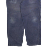 CARHARTT Mens Cotton Blend Blue Relaxed Straight Trousers W40 L30 Workwear
