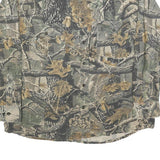 CABELA'S Mens Green & Brown Camo Pattern Shirt XL Outdoor Hunting Casual