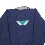 CURRENT SEEN Womens Navy & Turquoise Reversible Zip Jacket S Polyester Blend