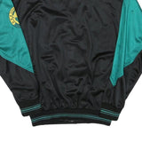 ROYAL CLASS Mens Black & Teal Sport Program Button Jacket L Polyester Blend