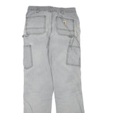 CARHARTT Womens Cotton Blend Grey Regular Straight Trousers W28 L33 Workwear