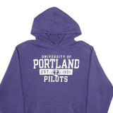 CHAMPION Mens Purple University Of Portland Pilots Pullover Hoodie L