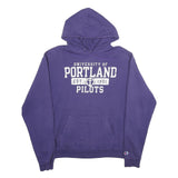 CHAMPION Mens Purple University Of Portland Pilots Pullover Hoodie L
