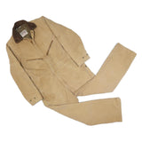 WALLS Mens Beige Relaxed Cotton Blend Dungarees M W36 L27 Workwear Zippered