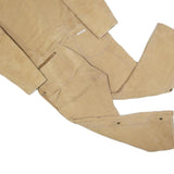 WALLS Mens Beige Relaxed Cotton Blend Dungarees M W36 L27 Workwear Zippered