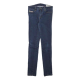DIESEL Womens Jeans Blue Slim Skinny Denim Medium W27 L30 Stretch Zip Fastening